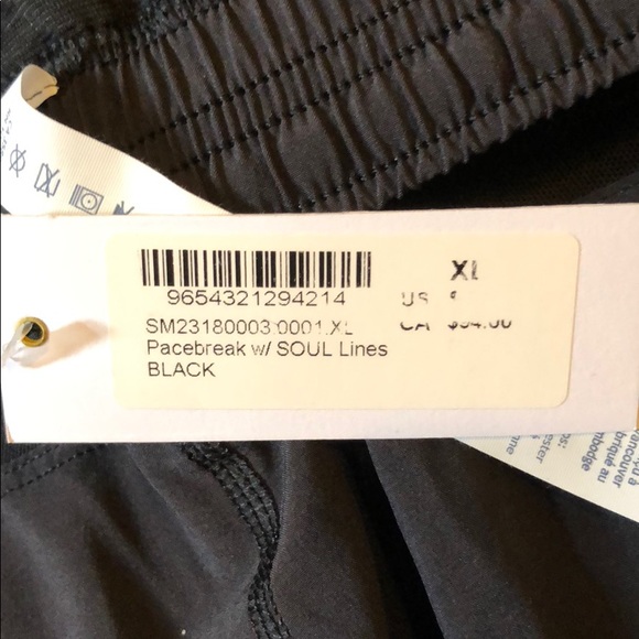 Black soul cycle x lululemon shorts with liner. - Picture 3 of 3